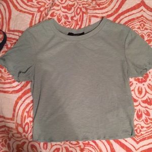 Baby blue Forever 21 Crop Top